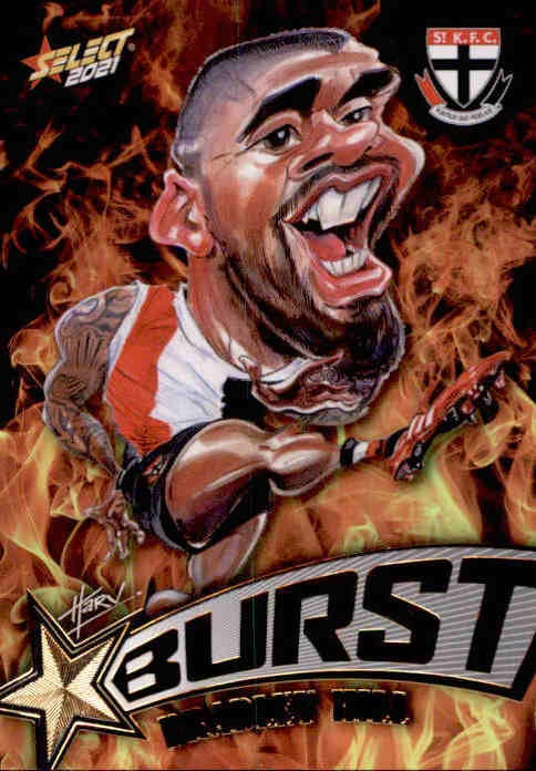 Bradley Hill, Fire Starburst, 2021 Select AFL Footy Stars