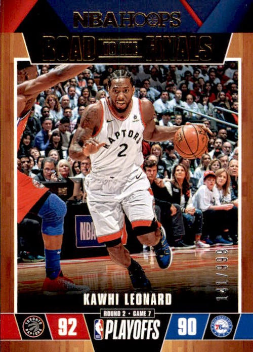Kawhi Leonard, #66, Road to the Finals, 2019-20 Panini Hoops Basketball NBA
