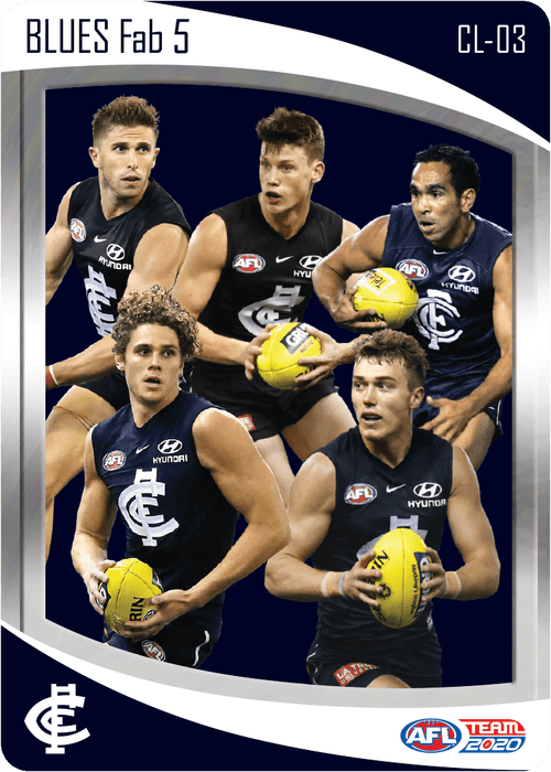 Carlton Blues, Fab 5 Checklist, 2020 Teamcoach AFL