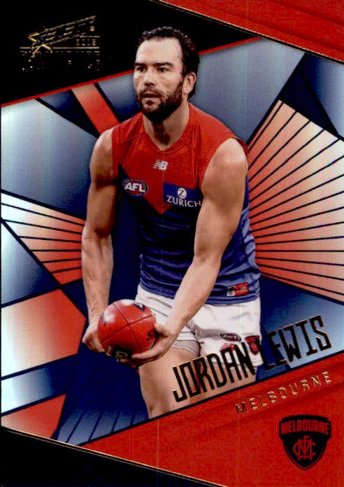Jordan Lewis, Holofoil Parallel, 2019 Select AFL Dominance