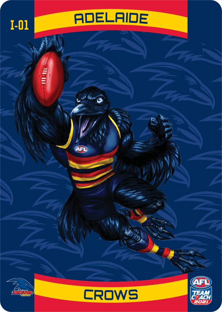 Adelaide Crows Mascot, 3D Icons, 2021 Teamcoach AFL