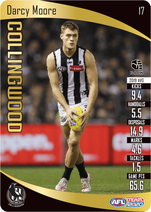 Darcy Moore, Gold, 2020 Teamcoach AFL
