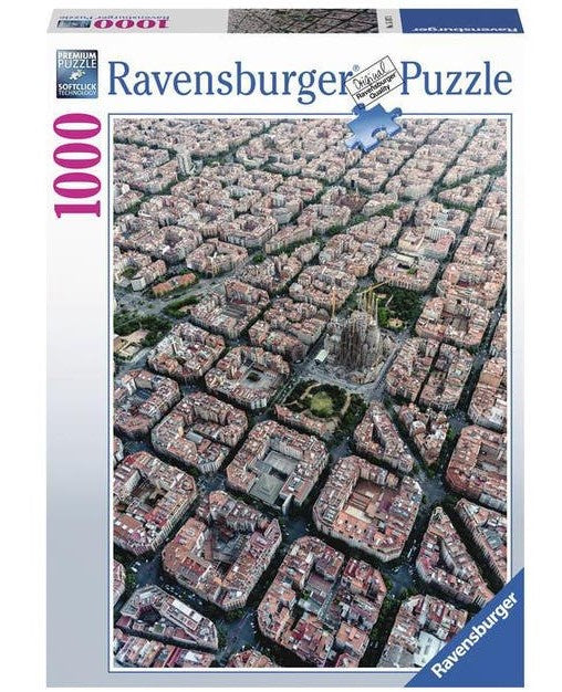 Ravensburger - Barcelona from Above - 1000 Piece Jigsaw Puzzle