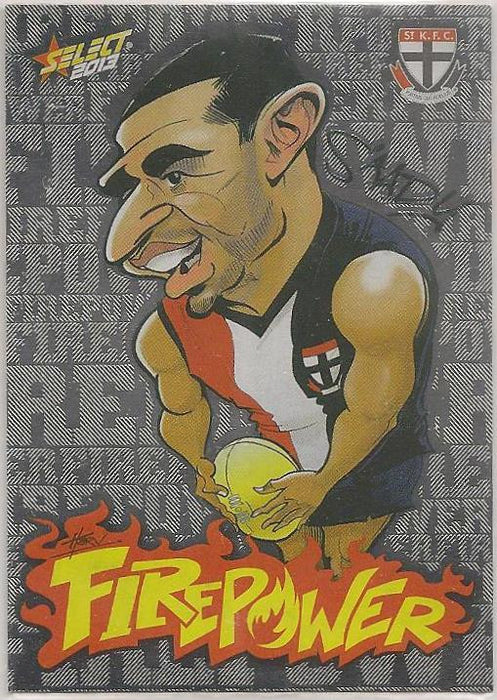 Ahmed Saad, Firepower Caricature, 2013 Select AFL Champions