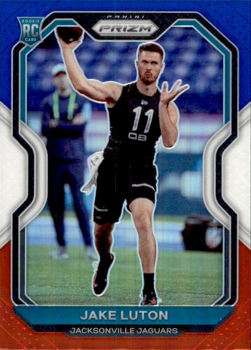 Jake Luton, RC, Red White Blue Prizm, 2020 Panini Prizm Football NFL