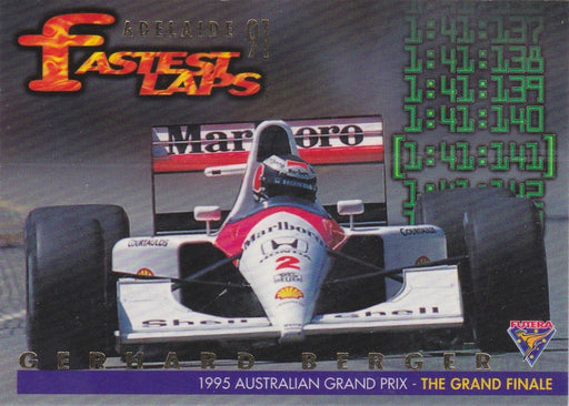 1995 Futera F1 Australian Grand Prix, Fastest Laps, Gerhard Berger