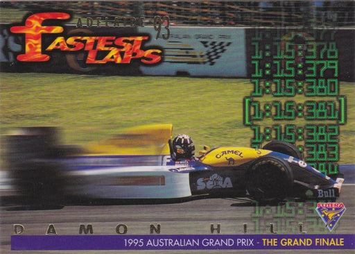 1995 Futera F1 Australian Grand Prix, Fastest Laps, Damon Hill