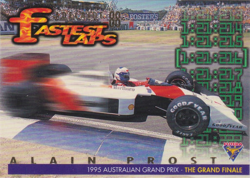 1995 Futera F1 Australian Grand Prix, Fastest Laps, Alain Prost