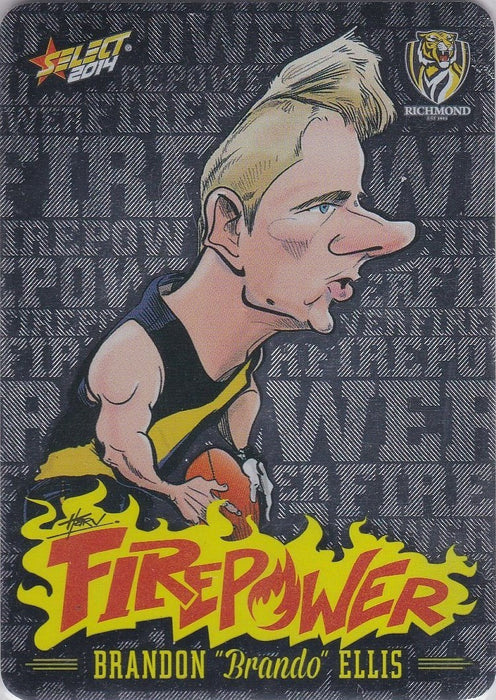 Brandon Ellis, Firepower Caricatures, 2014 Select AFL Champions