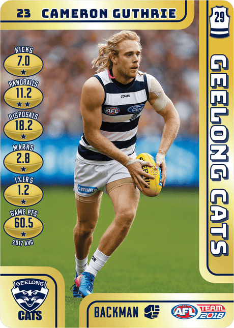 Cameron Guthrie, Gold, 2018 Teamcoach AFL