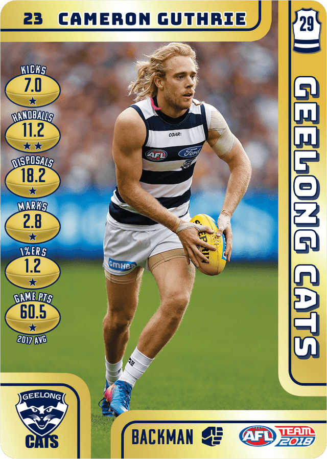 Cameron Guthrie, Gold, 2018 Teamcoach AFL