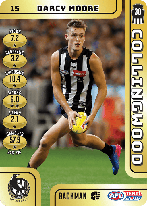Darcy Moore, Gold, 2018 Teamcoach AFL