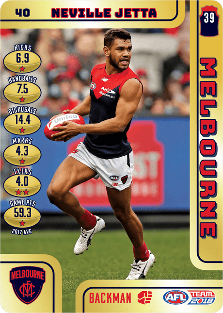 Neville Jetta, Gold, 2018 Teamcoach AFL