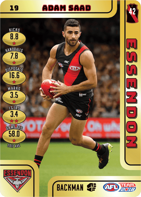Adam Saad, Gold, 2018 Teamcoach AFL