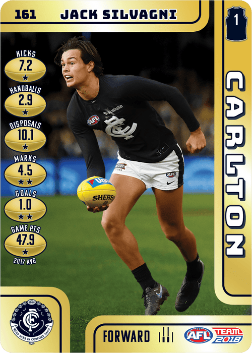 Jack Silvagni, Gold, 2018 Teamcoach AFL