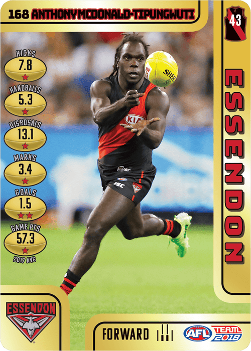 Anthony McDonald Tipungwuti, Gold, 2018 Teamcoach AFL