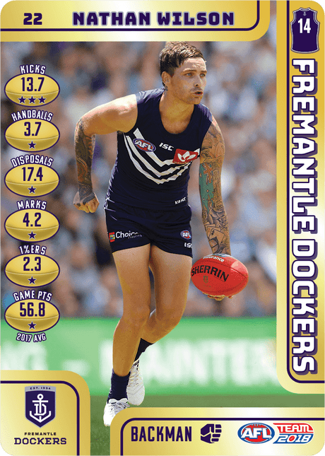 Nathan Wilson, Gold, 2018 Teamcoach AFL