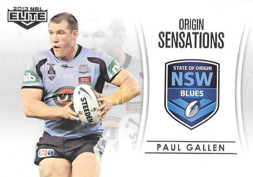 Paul Gallen, Origin Sensations Case card, 2013 ESP Elite NRL