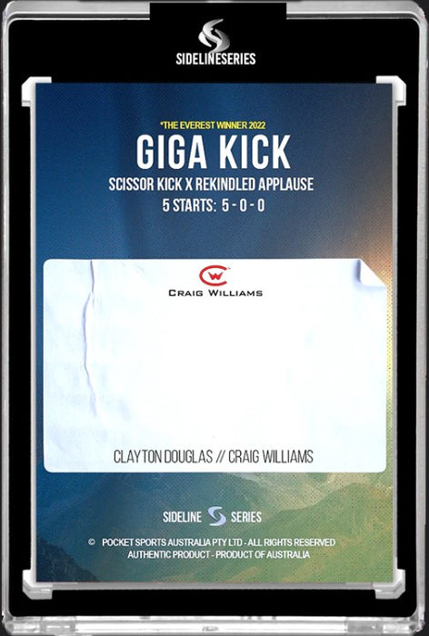 GIGA KICK 2 card set - BLACK AUTO, Sideline Series