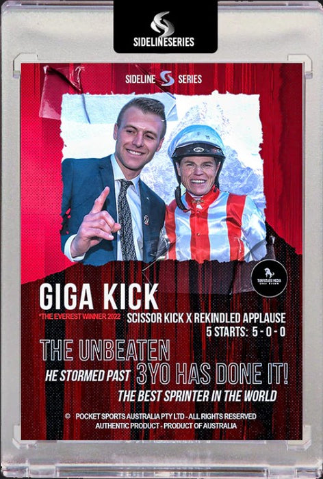 GIGA KICK 2 card set - BLACK AUTO, Sideline Series