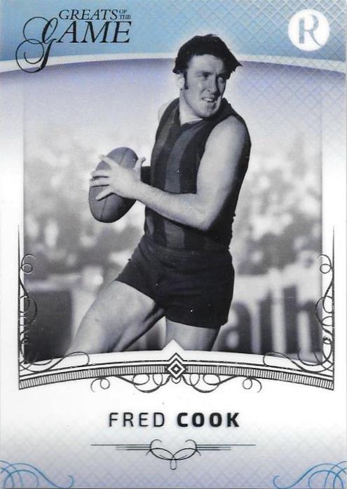 Fred Cook, 2017 Regal Football Greats of the Game