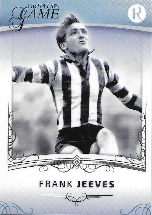 Frank Jeeves, 2017 Regal Football Greats of the Game