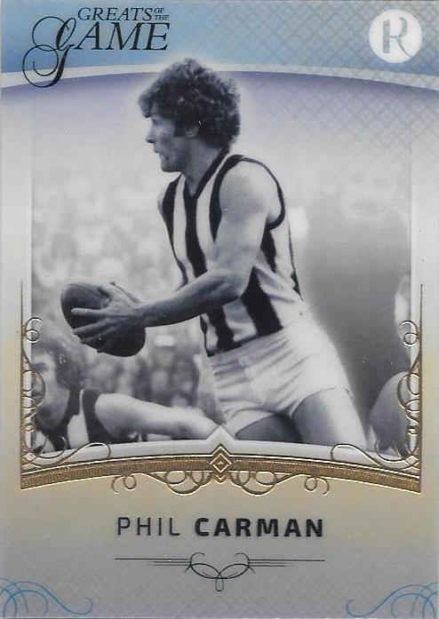 Phil Carman, Gold Parallel, 2017 Regal Football Greats of the Game