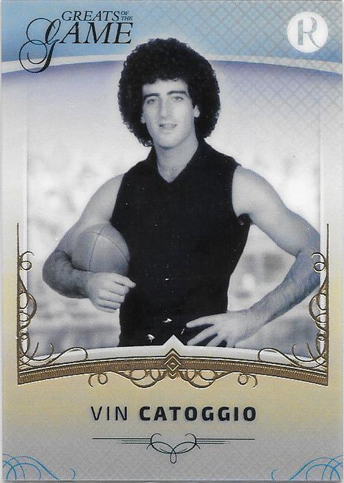 Vin Catoggio, Gold Parallel, 2017 Regal Football Greats of the Game