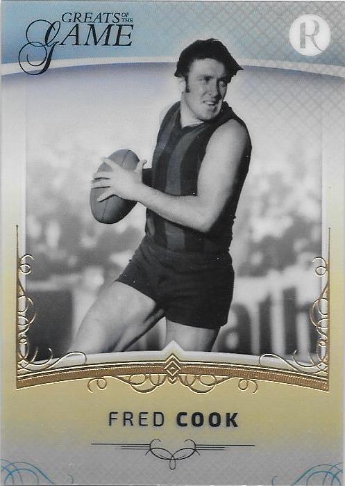 Fred Cook, Gold Parallel, 2017 Regal Football Greats of the Game