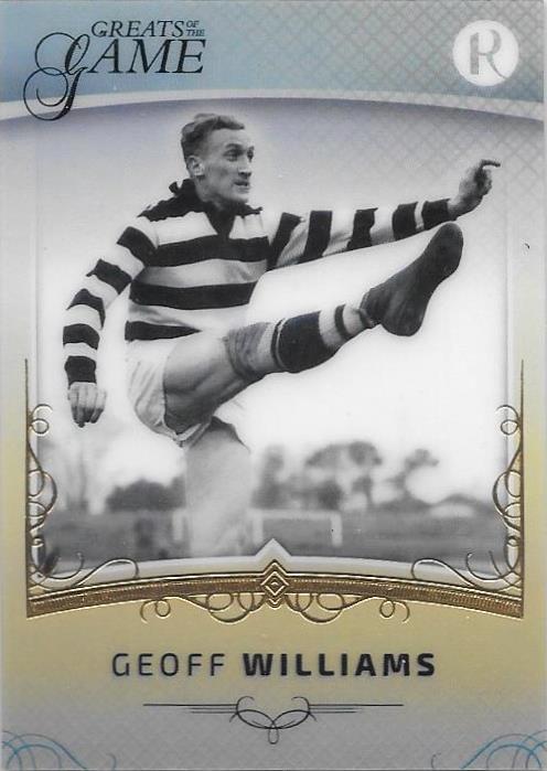 Geoff Williams, Gold Parallel, 2017 Regal Football Greats of the Game