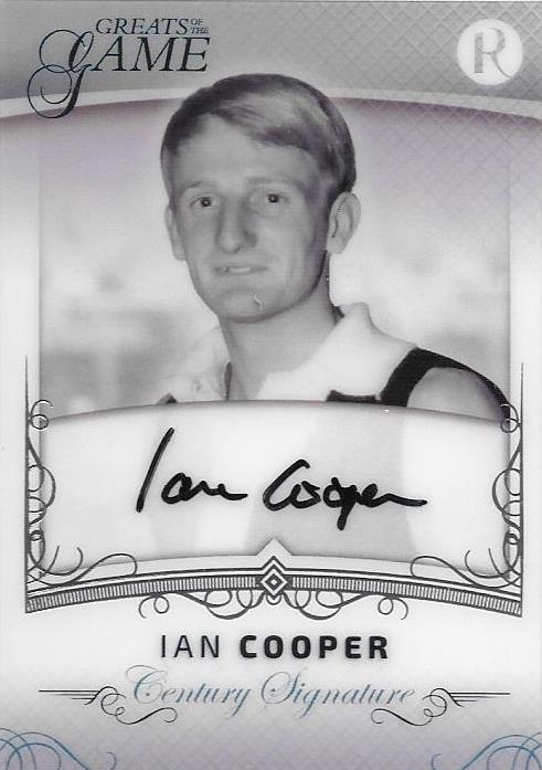 Ian Cooper, Century Signature, 2017 Regal Football Greats of the Game