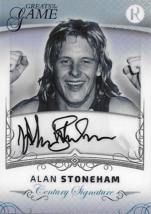 Alan Stoneham, Century Signature, 2017 Regal Football Greats of the Game
