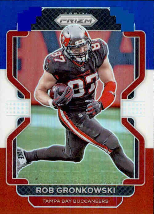 Rob Gronkowski, Red White Blue Prizm, 2021 Panini Prizm Football NFL