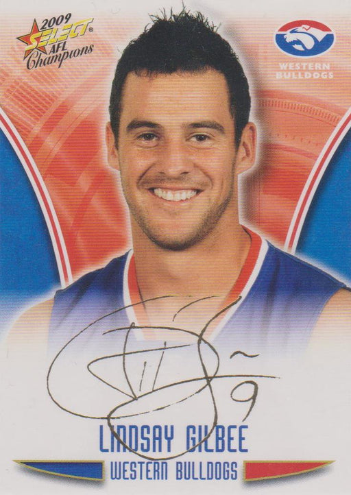 Lindsay Gilbee, Gold Foil Signature, 2009 Select AFL Champions