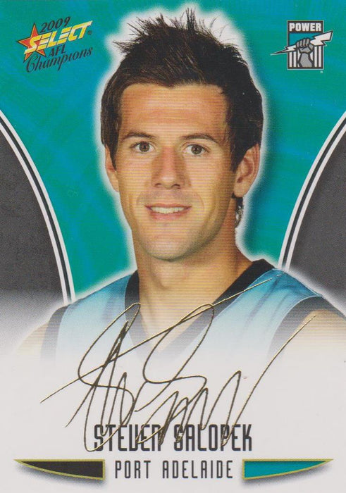 Steven Salopek, Gold Foil Signature, 2009 Select AFL Champions