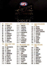 2019 Select AFL Dominance Base Card - 1 to 100 - Pick Your Card