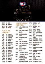 2019 Select AFL Dominance Base Card - 1 to 100 - Pick Your Card