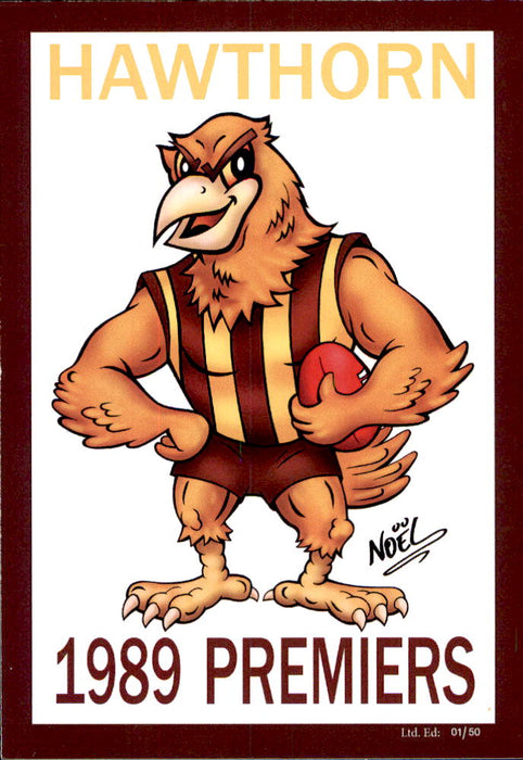 Hawthorn Hawks 1989 Premiers Card Set by Noel