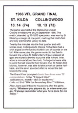 St Kilda Saints 1966 Premiers Card Set by Noel