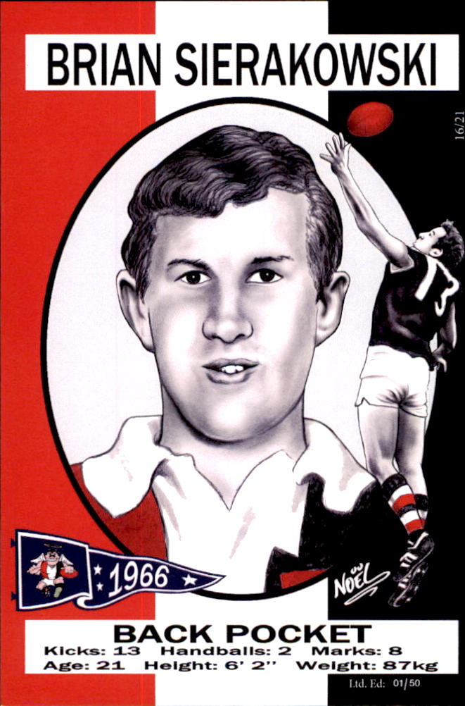 St Kilda Saints 1966 Premiers Card Set by Noel