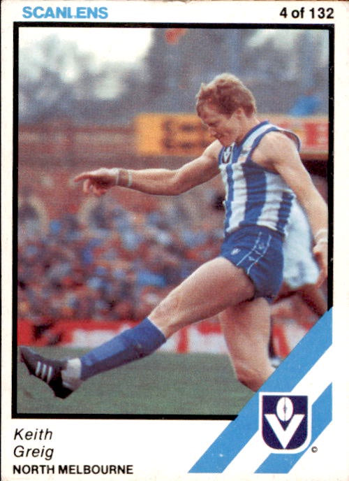 Keith Greig, 1984 Scanlens VFL