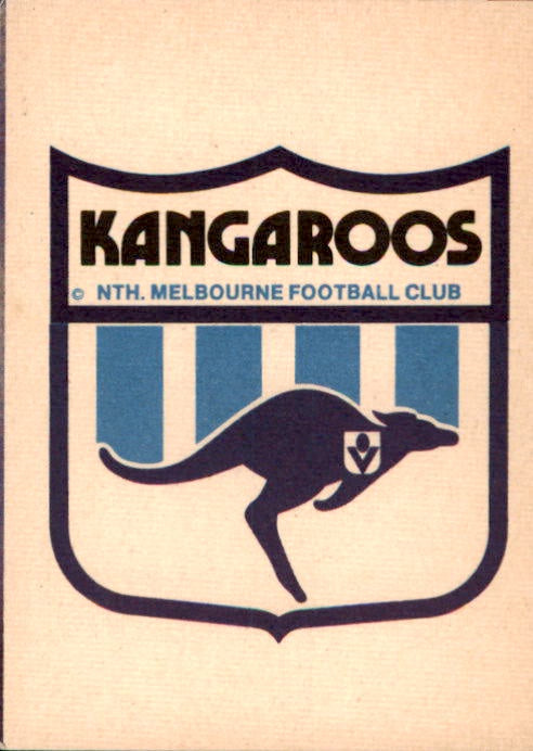 1984 Scanlens VFL North Melbourne Kangaroos Checklist