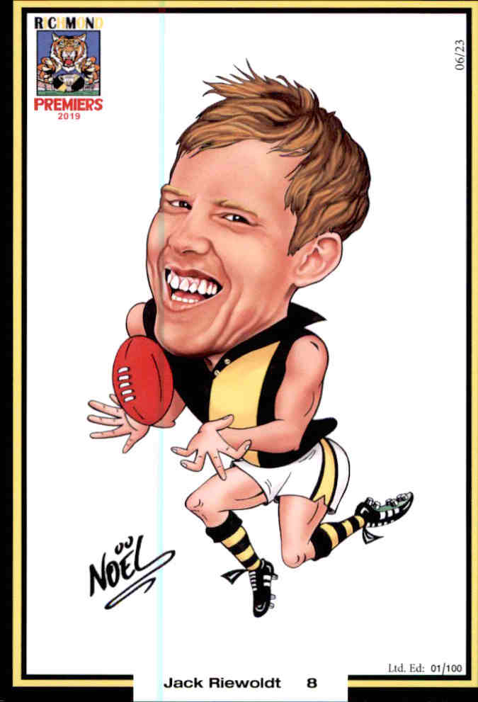 Richmond Tigers 2019 Premiers Card Set by Noel