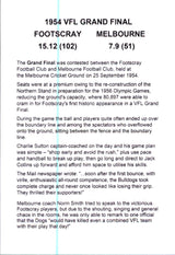 Footscray Bulldogs 1954 Premiers Card Set by Noel