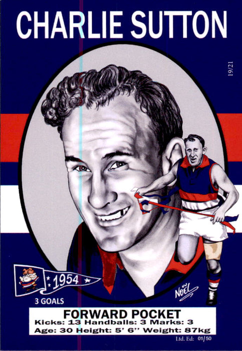 Footscray Bulldogs 1954 Premiers Card Set by Noel
