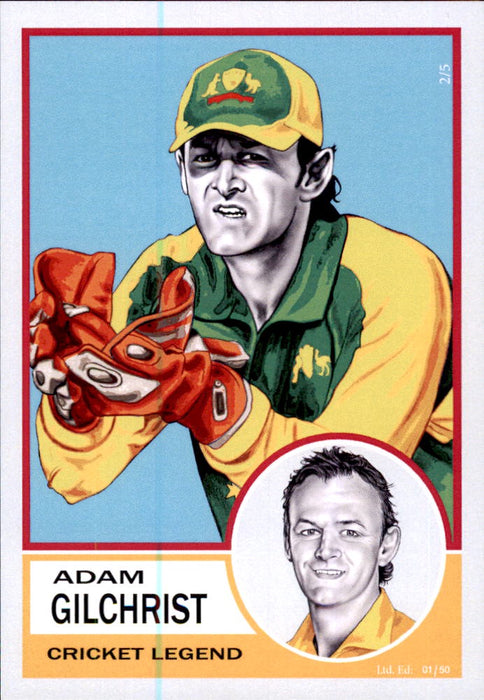 Adam Gilchrist, Aussie Icons & Legends by Noel.
