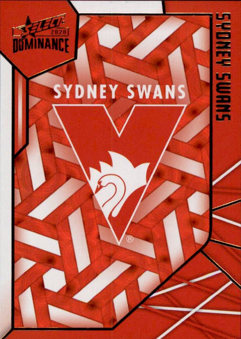 Sydney Swans Logo Checklist, Holographic Parallel, 2020 Select Dominance AFL
