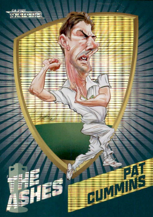Pat Cummins, Ashes Caricatures, 2021-22 TLA Traders Cricket Australia & BBL