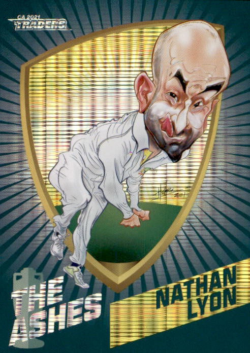 Nathan Lyon, Ashes Caricatures, 2021-22 TLA Traders Cricket Australia & BBL