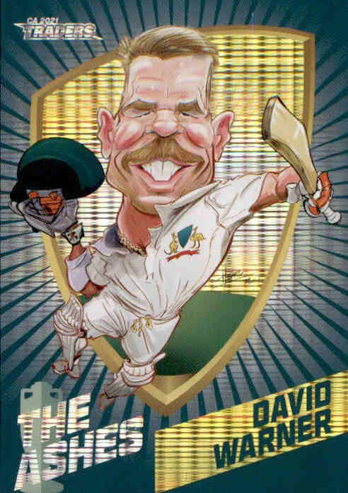 David Warner, Ashes Caricatures, 2021-22 TLA Traders Cricket Australia & BBL